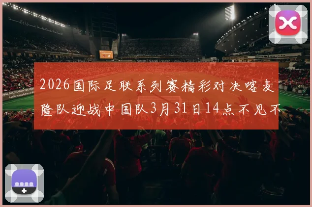2026国际足联系列赛精彩对决喀麦隆队迎战中国队3月31日14点不见不散